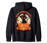 Witch’s Favorite Sidekick Funny Cat Witches Halloween Sudadera con Capucha