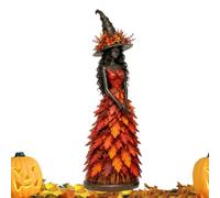 Witch Statue - 15x5.3x4.4cm Resin Sculpture | Halloween Desk Decoration Art
