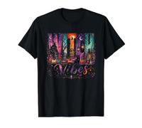 Witch Vibes Spooky Season Calabazas de Gato Negro Camiseta gráfica económica, Hombre, Negro, L