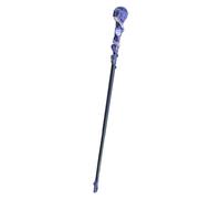 Witch Wand Crystal - Varita mágica hecha a mano de 30 cm, palo de ortografía de madera vintage, accesorio de vestuario único | Accesorio de decoración mística para cosplay favores de fiesta Halloween