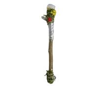 Witch Wand - Handcrafted Crystal Wand, 6,3 pulgadas Raw Stone | Altar Decor Cosplay Wiccan Wands | Meditation Ritual Work Adivination For Sacred Space Collectors Spiritual