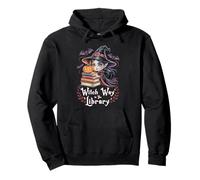 Witch Way to The Library Halloween Bibliotecario Bookworm Sudadera con Capucha