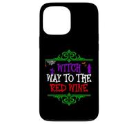 Witch Way To The Red Wine - Bebe Vino para Halloween Divertido Carcasa para iPhone 13 Pro MAX