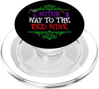 Witch Way To The Red Wine - Bebe Vino para Halloween Divertido PopSockets PopGrip para MagSafe
