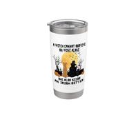 Witch Wine And Irish Setter Dog Mom Funny Halloween Costume Vaso térmico de acero inoxidable de doble pared