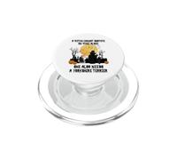 Witch Wine and Yorkshire Terrier Dog Funny Halloween Costume PopSockets PopGrip para MagSafe