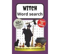 Witch Word Search Puzzle Book: Word Searches with Easy to Read Print about Witches, Sorceress, Magic and More | 6x9 inches, 110 pages | 50+ Puzzles ... Gift for Vacations, Holidays and Free Times