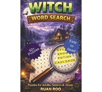 Witch Word Search Puzzle Book: Word Searches with Easy to Read Print about Witches, Witches Spells, Witchcraft and More | 6x9 inches, 110 pages | 50+ ... Gift for Vacations, Holidays and Free Times