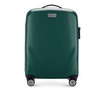 WITCHEN PC Ultra Light Equipaje de Mano Maleta pequeña Tamaño de la Cabina Maleta de Cabina de Policarbonato Cuatro Ruedas giratorias Cierre TSA Mango telescópico de Aluminio Talla S Verde