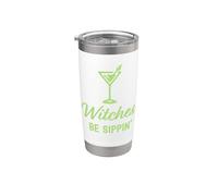 Witches Be Sippin' Happy Halloween - Bebida para adultos Vaso térmico de acero inoxidable de doble pared