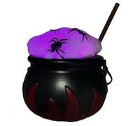 Witches Black Cauldron, Black Halloween Cauldron Ollas, Stirring Stick Design Cauldron, Witch Candy Jar, Halloween Decor, Outdoor Holiday Cauldron, Front Door Halloween Decor, Cauldron