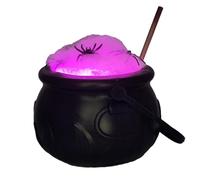Witches Black Cauldron, Black Halloween Cauldron Ollas, Stirring Stick Design Cauldron, Witch Candy Jar, Halloween Decor, Outdoor Holiday Cauldron, Front Door Halloween Decor, Cauldron