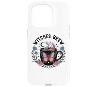 Witches Brew Coffee Cup Witchy Mug Halloween Witch Be Sippin Carcasa para iPhone 15 Pro