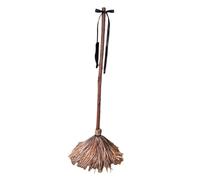 Witches Broom, Halloween Prop, 39.37 Inches, Moving Decor, Spooky Dancing Display, Cloth Wood Build, Sturdy, for Indoor Yard Setup, Garden Patio Holiday, Fireplace Farmhouse Room