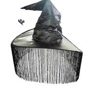 Witches Hat Witches Hats with Tassel Compatible with Pumpkin Garden Monster Party Decorations Cosplays Costume Accessories black tassel ghos