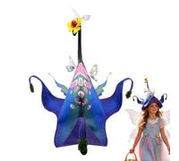 Witches Hats for Women Fancy Halloween - Flower Butterfly Cosplay Costume