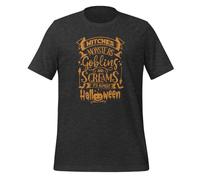 Witches Monsters Goblins & Screams It's Almost Halloween - Camiseta unisex para adulto, Gris Oscuro Heather, L