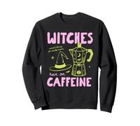 Witches Run On Caffeine Halloween Coffee Lover Fall Autumn Sudadera