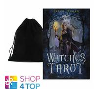 Witches Tarot Cartas Cubierta Esoteric Decir Ellen Dugan LLEWELLYN Con Bag Nuevo