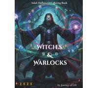 Witches & Warlocks: Adult Halloween Coloring Book - 60 Single-Sided Intricate Pages for Stress Relief & Creativity