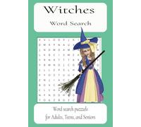 Witches Word Search Puzzle Book: Word searches with Easy to Read Print About Witches, Witches lairs, Witches lifestyle, and More (6x9 inches, 110 ... for vacations, holidays, and birthdays
