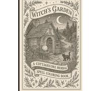 "Witch's Garden: A Cottagecore Herbal Spell Coloring Book": Relax and reconnect with nature through magical herbs, moonlit spells, and enchanted garden scenes.