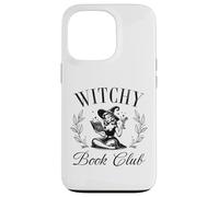 Witchy Book Club Halloween Hechizos Cita Dicho Carcasa para iPhone 13 Pro