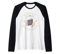 Witchy Book Club Lector pagano Ficción Oculta Ritual Coven Camiseta Manga Raglan