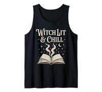Witchy Book Club Lector pagano Ficción Oculta Ritual Coven Camiseta sin Mangas