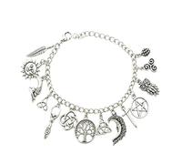 Witchy Bracelet - Zinc Alloy, 6.3 Inch Charm Bracelet | Gothic Jewellery
