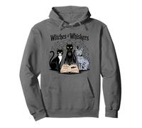 Witchy Cat Spellbook Magic Feline Humor para mamá y papá Sudadera con Capucha