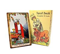 Witchy Cauldron Baraja de cartas de tarot grande, extra grande de 3.5 x 5.5 pulgadas, mazo de tarot gigante de gran tamaño con guía (idioma español no garantizado), obra de arte vívida grande, RWS