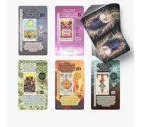 Witchy Cauldron Cartas de Tarot en Español para Principiantes, Baraja Rider Waite de 78 Cartas con Significado, Palabras Clave, Chakra, Planeta, Afirmación, Invertido, Zodíaco