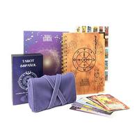 Witchy Cauldron Español Juego de Aprendizaje de Tarot para Principiantes: Cartas de Tarot para Principiantes, Soporte de Tarot Satinado y Diario de Tarot Español (Lavanda)