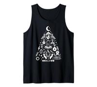 Witchy Christmas Tree Witchcraft Wicca Gothic Christmas Camiseta sin Mangas