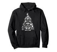 Witchy Christmas Tree Witchcraft Wicca Gothic Christmas Sudadera con Capucha