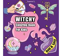 Witchy Coloring Book for Kids: Bold and Easy Halloween Fun Activities for Kids Ages 4-8