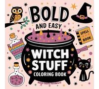 Witchy Coloring, Easy Coloring, Spooky Coloring, Coloring for Adults Teens and Kids