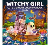 Witchy Girl Cute & Spooky Coloring Book: 40 Cozy Halloween Illustrations with Ghost Cuties, Little Witches & Magical Moments for Fall Relaxation for Adults and Teens (Hygge & Simple Joys)