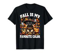 Witchy Halloween Fall Is My Favorite Color Pug Halloween Camiseta