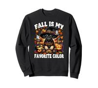 Witchy Halloween Fall Is My Favorite Color Pug Halloween Sudadera
