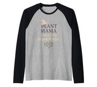 Witchy Mom Plant Magic Botanical Humor Herbal Regalo Camiseta Manga Raglan