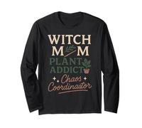 Witchy Mom Plant Magic Botanical Humor Herbal Regalo Manga Larga