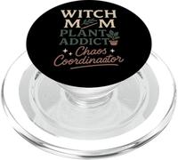 Witchy Mom Plant Magic Botanical Humor Herbal Regalo PopSockets PopGrip para MagSafe