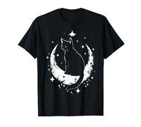 Witchy Moon Cat | Witch Aesthetic Pastel Goth Cottagecore Camiseta