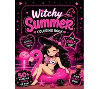 Witchy Summer Coloring Book: A Cute Summerween Story Coloring Book Filled with Magical Beach Adventures and Friendly Spooky Friends