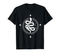 Witchy Tarot Snake Dark Academia Estética Celestial Boho Camiseta gráfica económica, Hombre, Negro, L