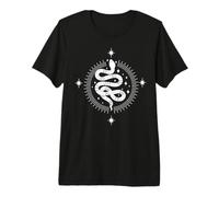 Witchy Tarot Snake Dark Academia Estética Celestial Boho Camiseta Premium