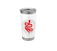 Witchy Tarot Snake Dark Academia Estética Celestial Boho Vaso térmico de acero inoxidable de doble pared