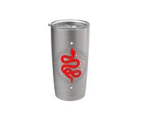 Witchy Tarot Snake Dark Academia Estética Celestial Boho Vaso térmico de acero inoxidable de doble pared